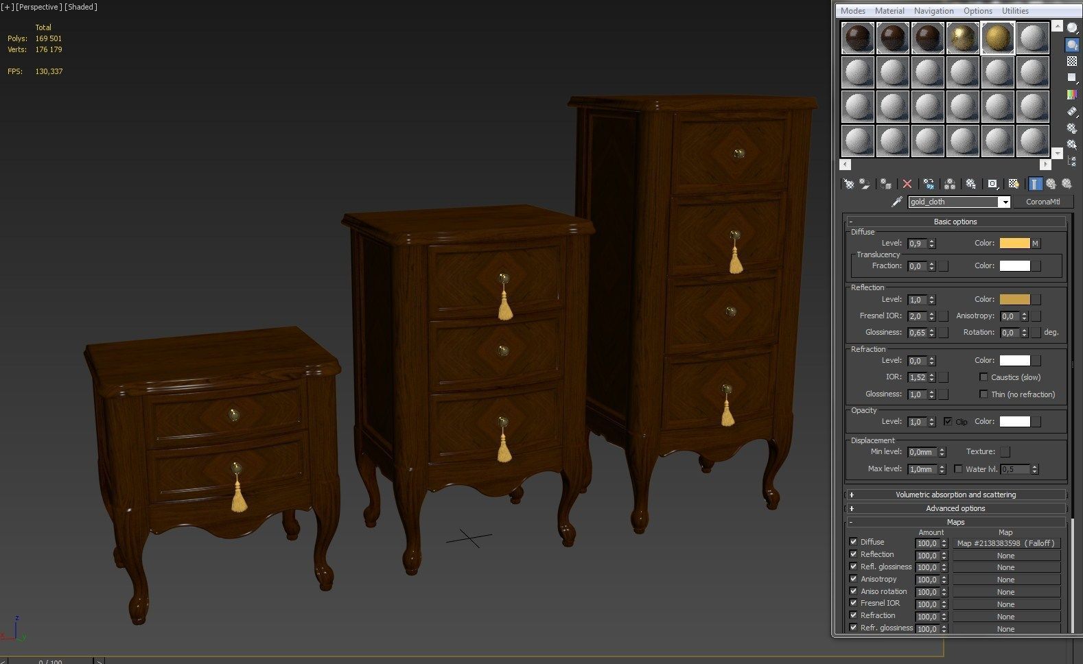 Chest Of Drawers B 01 3D model_5