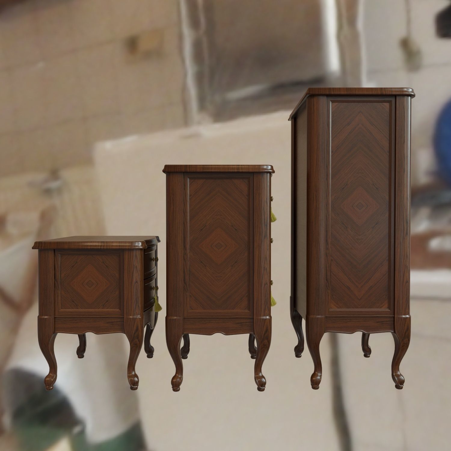 Chest Of Drawers B 01 3D model_3