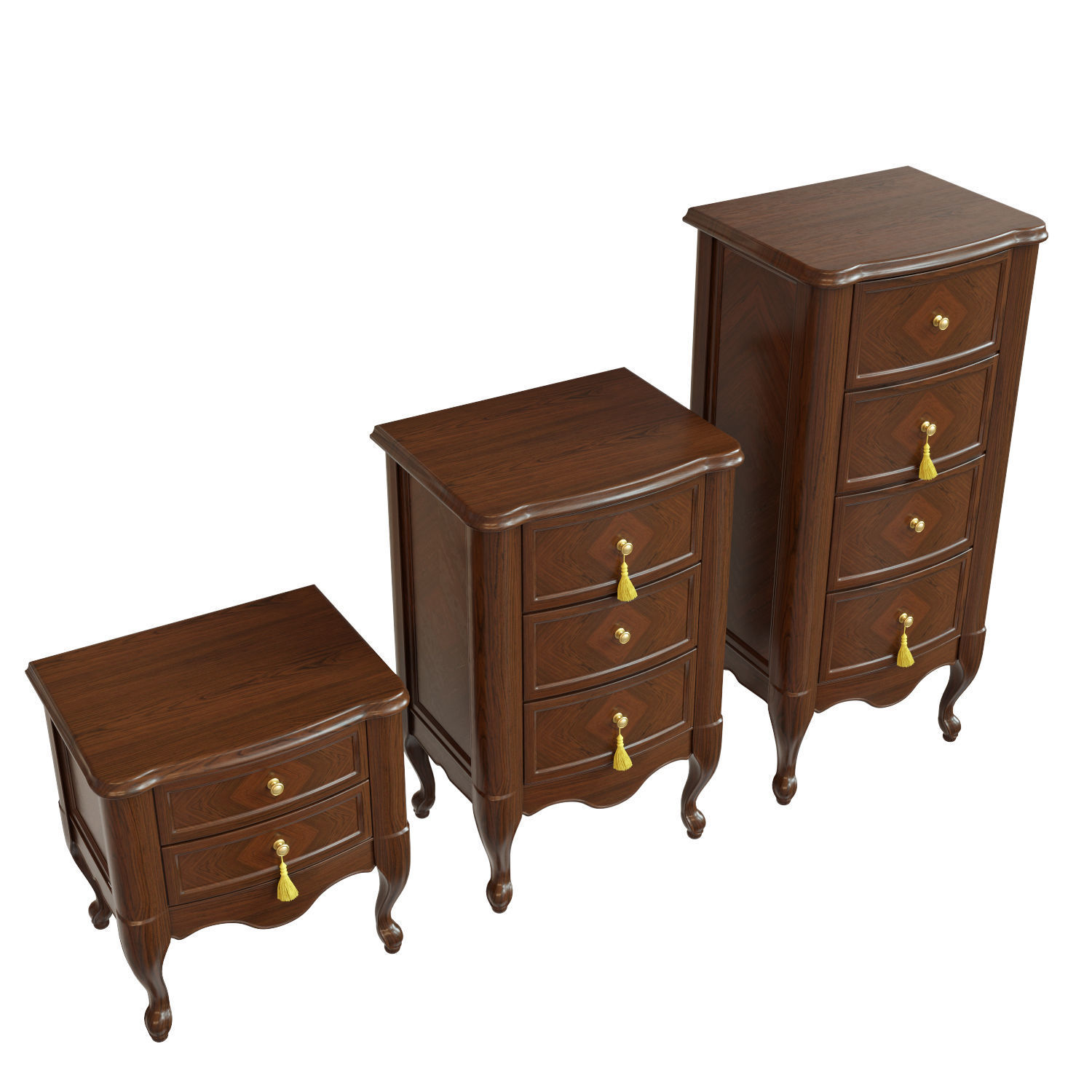 Chest Of Drawers B 01 3D model_2