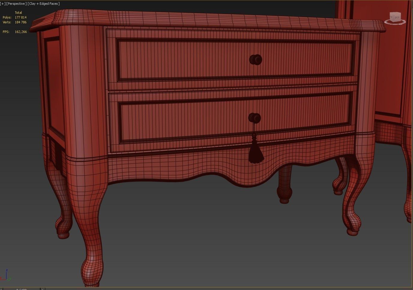 Chest Of Drawers B 04 3D model_7