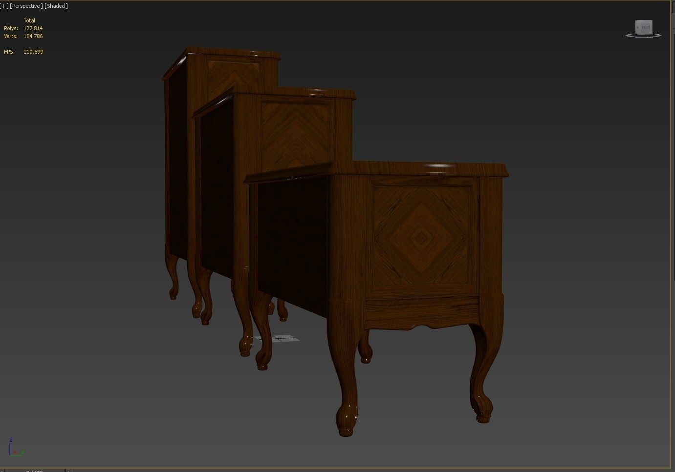 Chest Of Drawers B 04 3D model_6