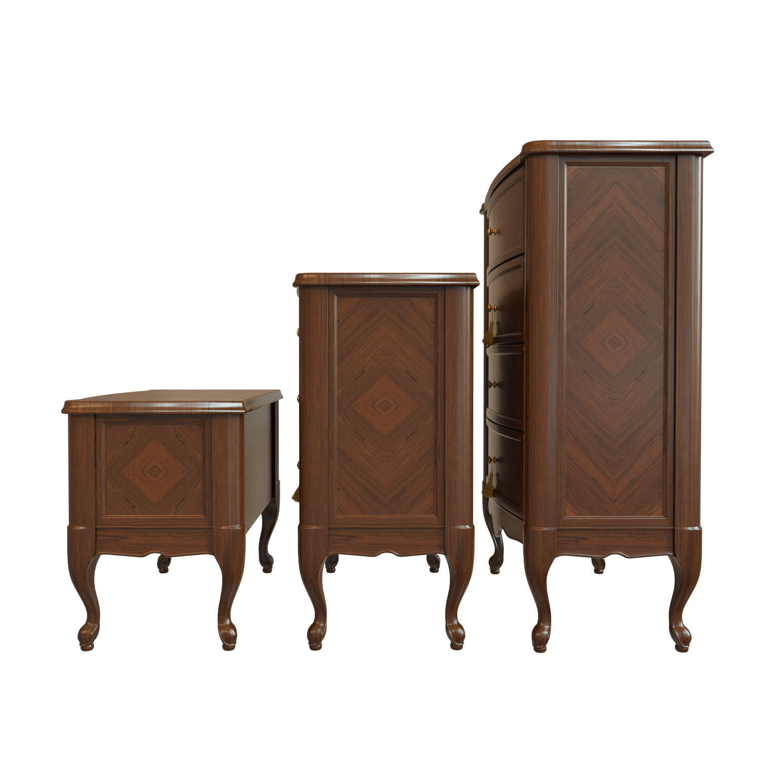 Chest Of Drawers B 04 3D model_3