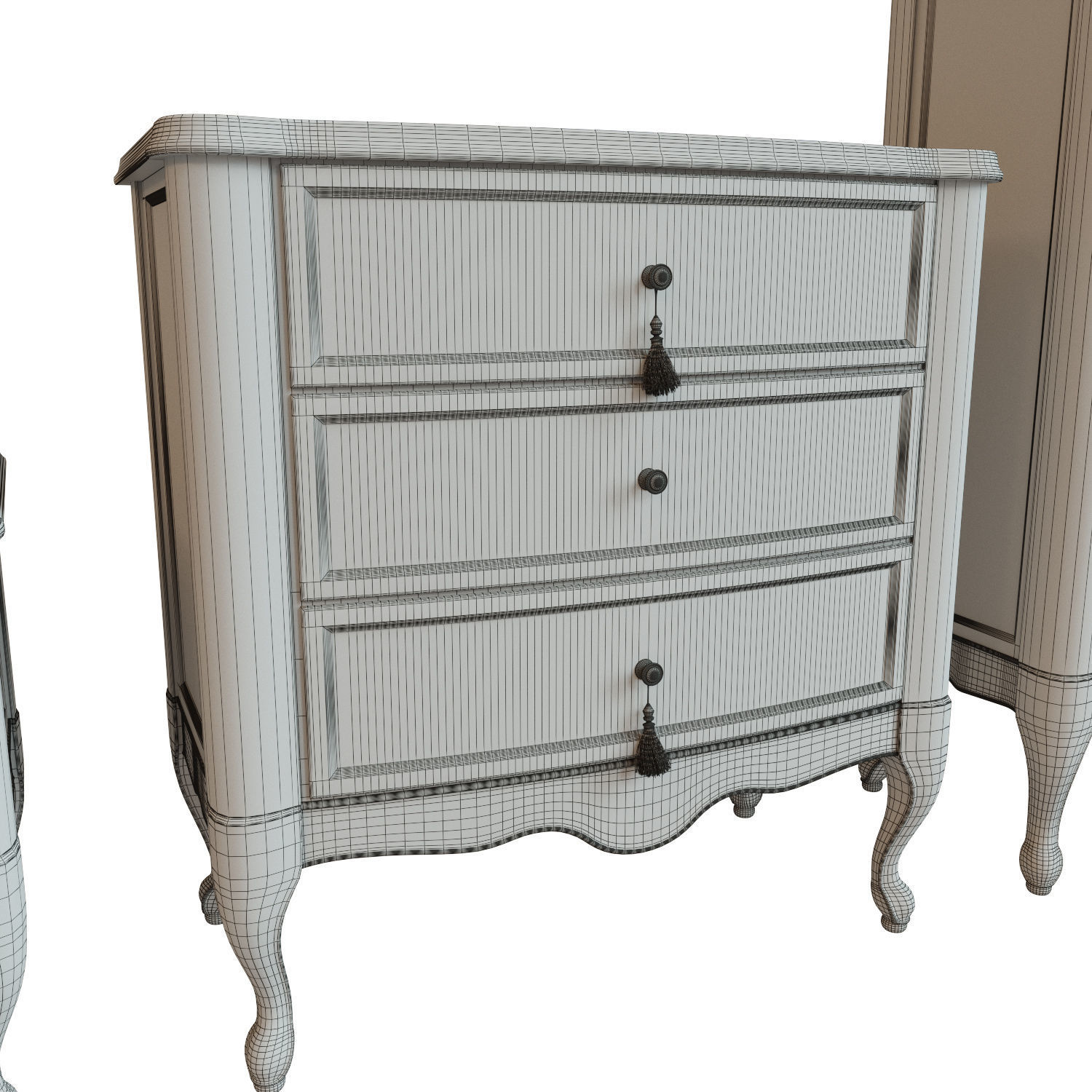 Chest Of Drawers B 04 3D model_13