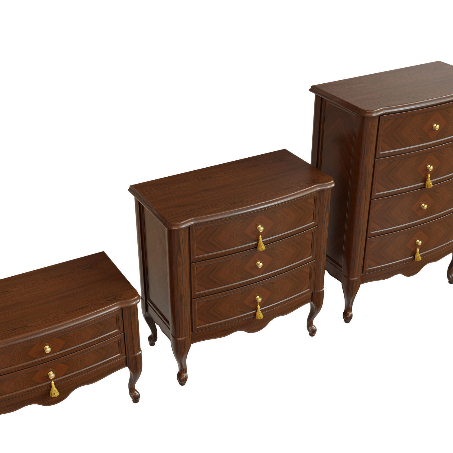 Chest Of Drawers B 04 3D model_2