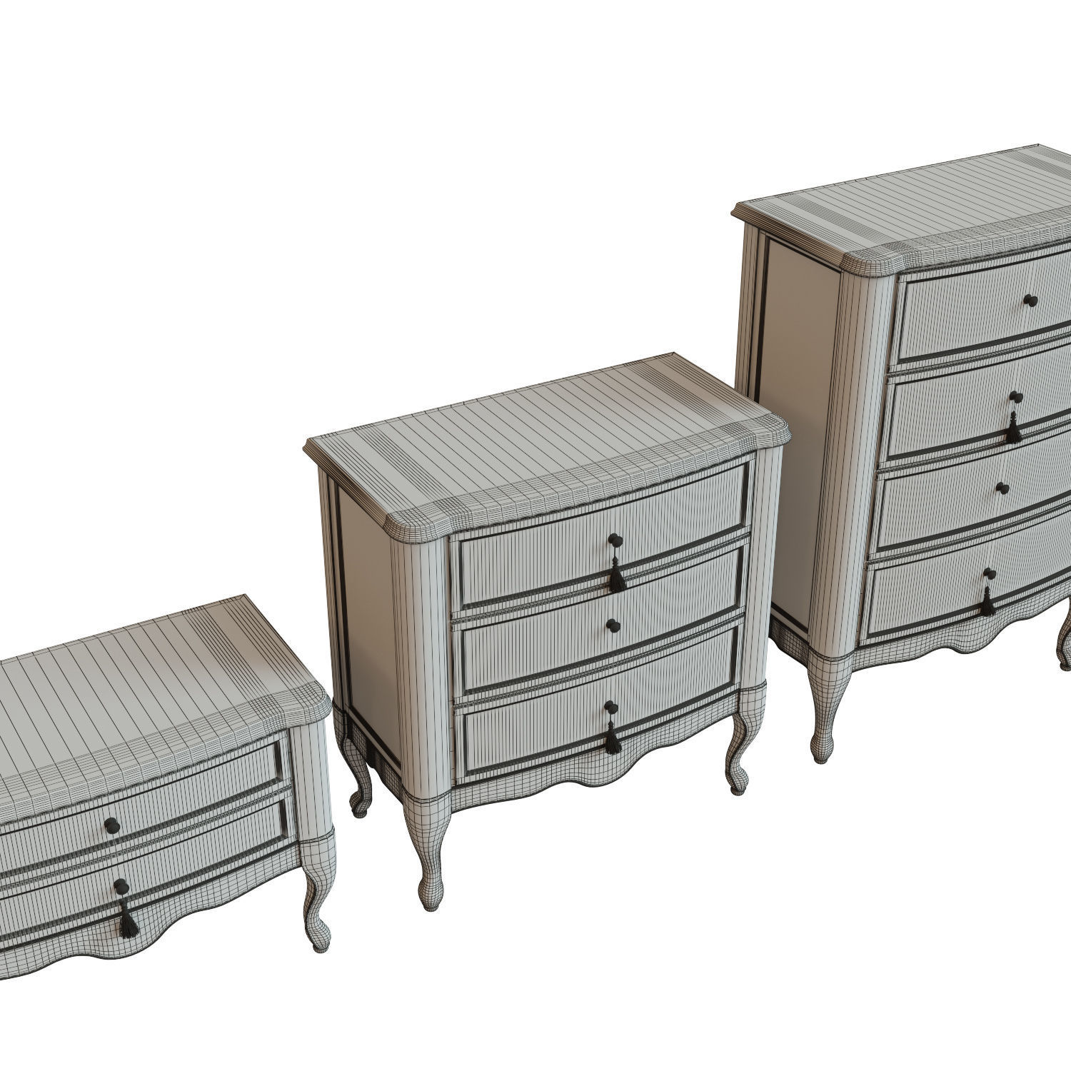 Chest Of Drawers B 04 3D model_12