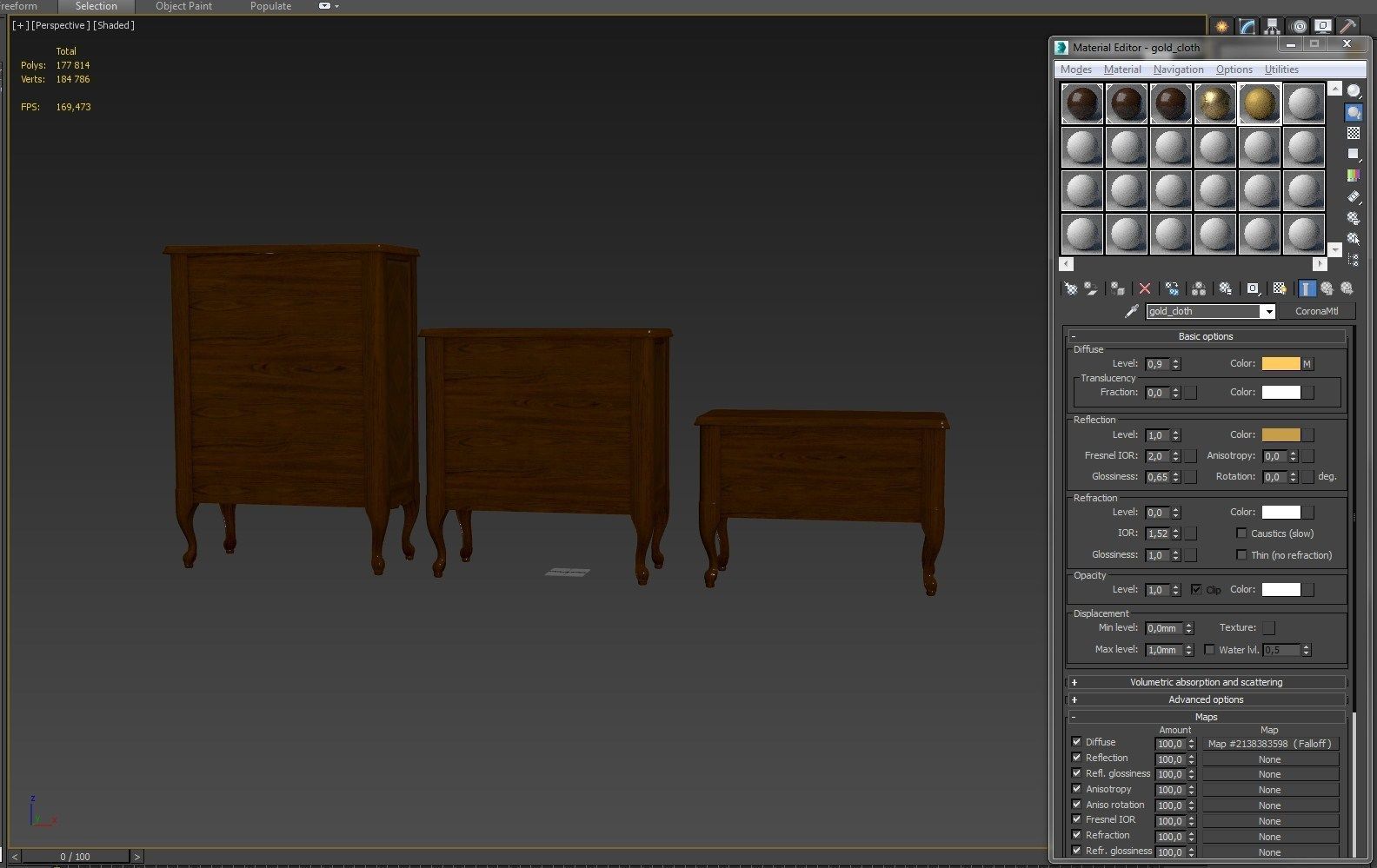 Chest Of Drawers B 04 3D model_15