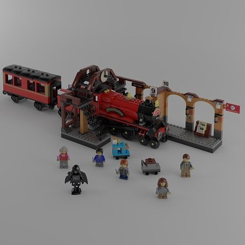 LEGO TRAIN EXPRESS Low-poly 3D model
