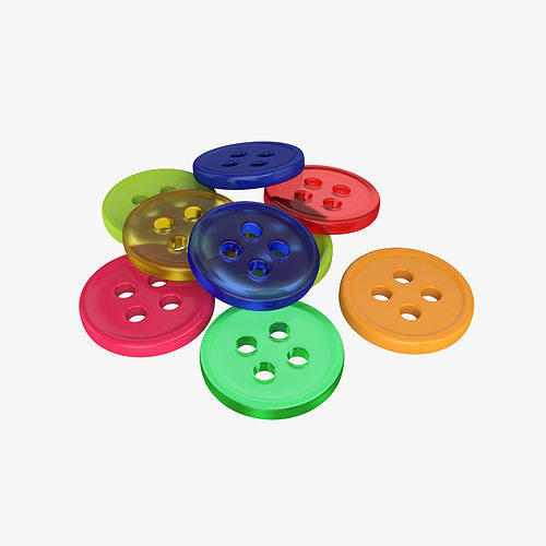 Buttons 3D model