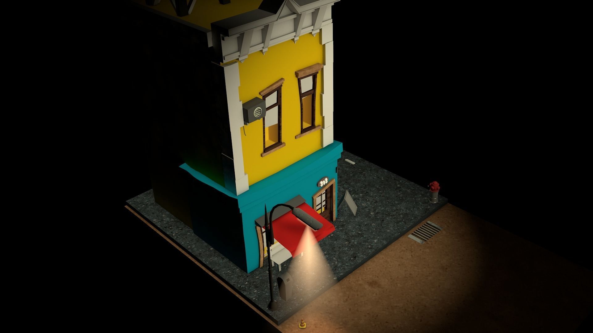 House simpsons Free 3D model_3
