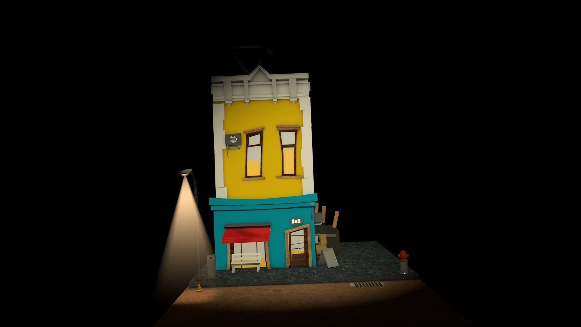 House simpsons Free 3D model_1