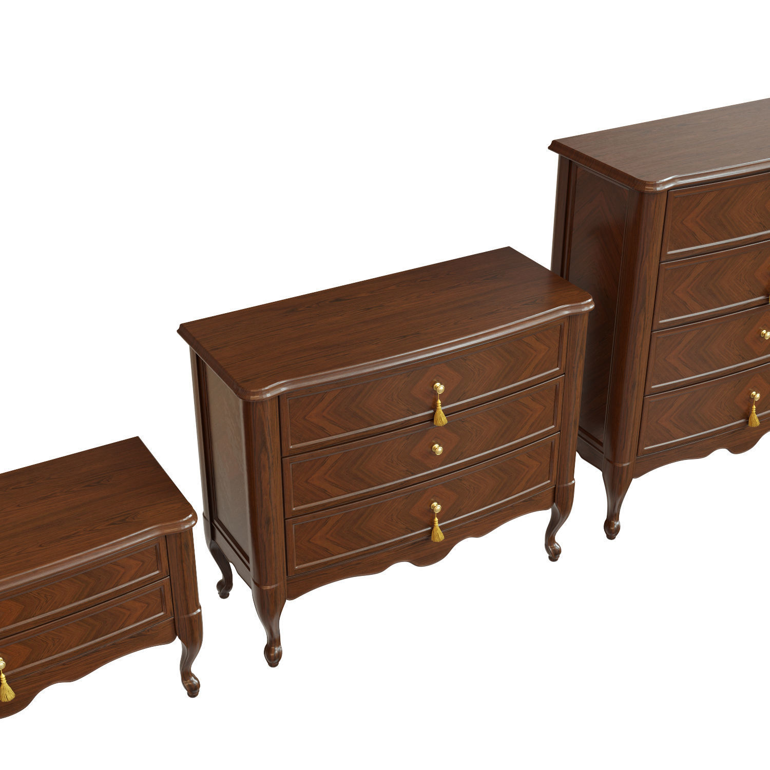 Chest Of Drawers B 06 3D model_2