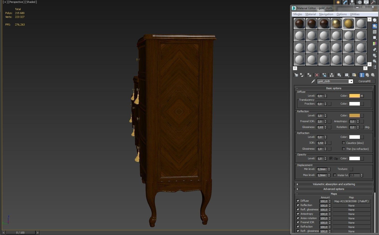 Chest Of Drawers B 06 3D model_6