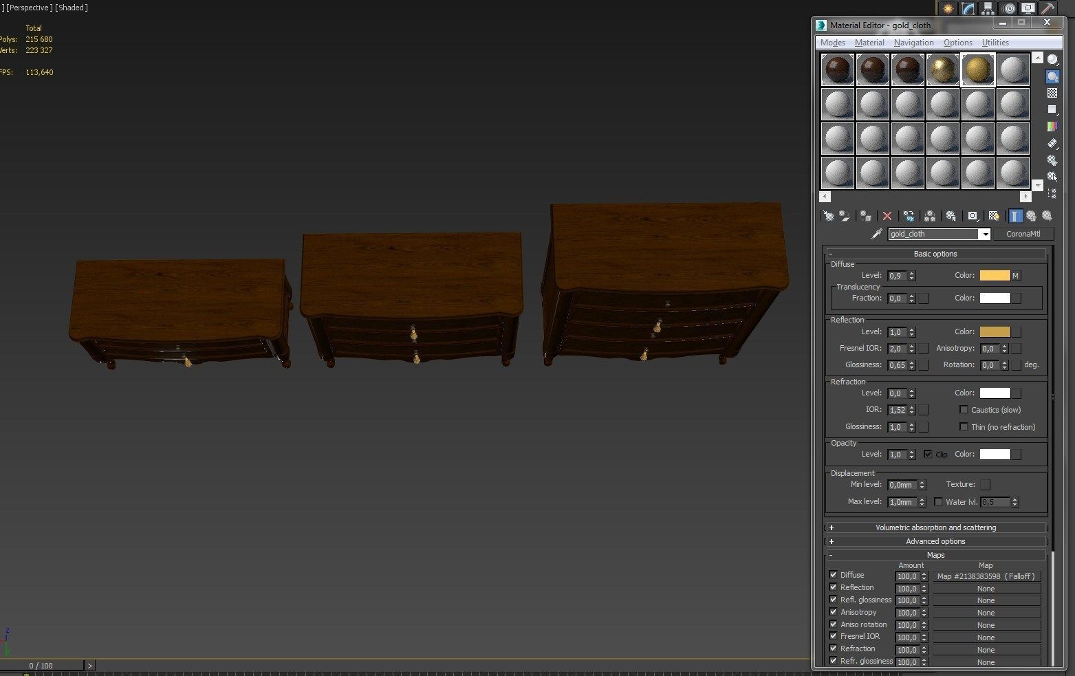 Chest Of Drawers B 06 3D model_5