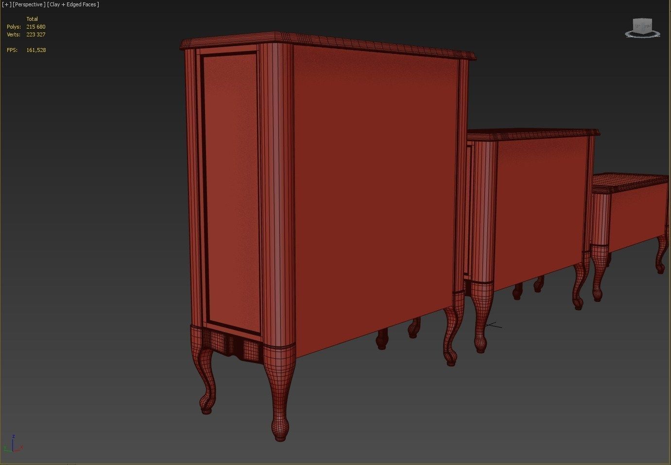 Chest Of Drawers B 06 3D model_12