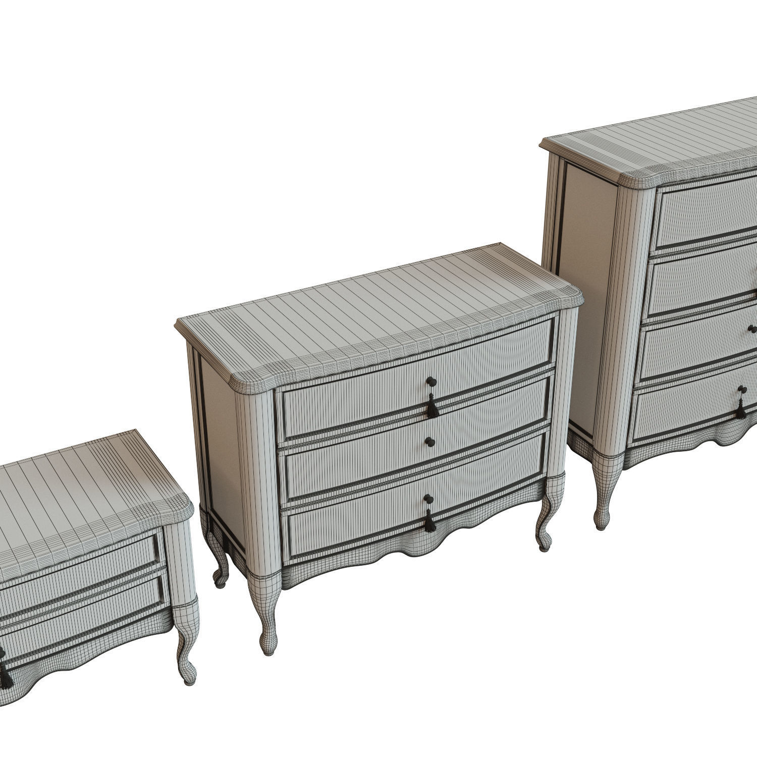 Chest Of Drawers B 06 3D model_15