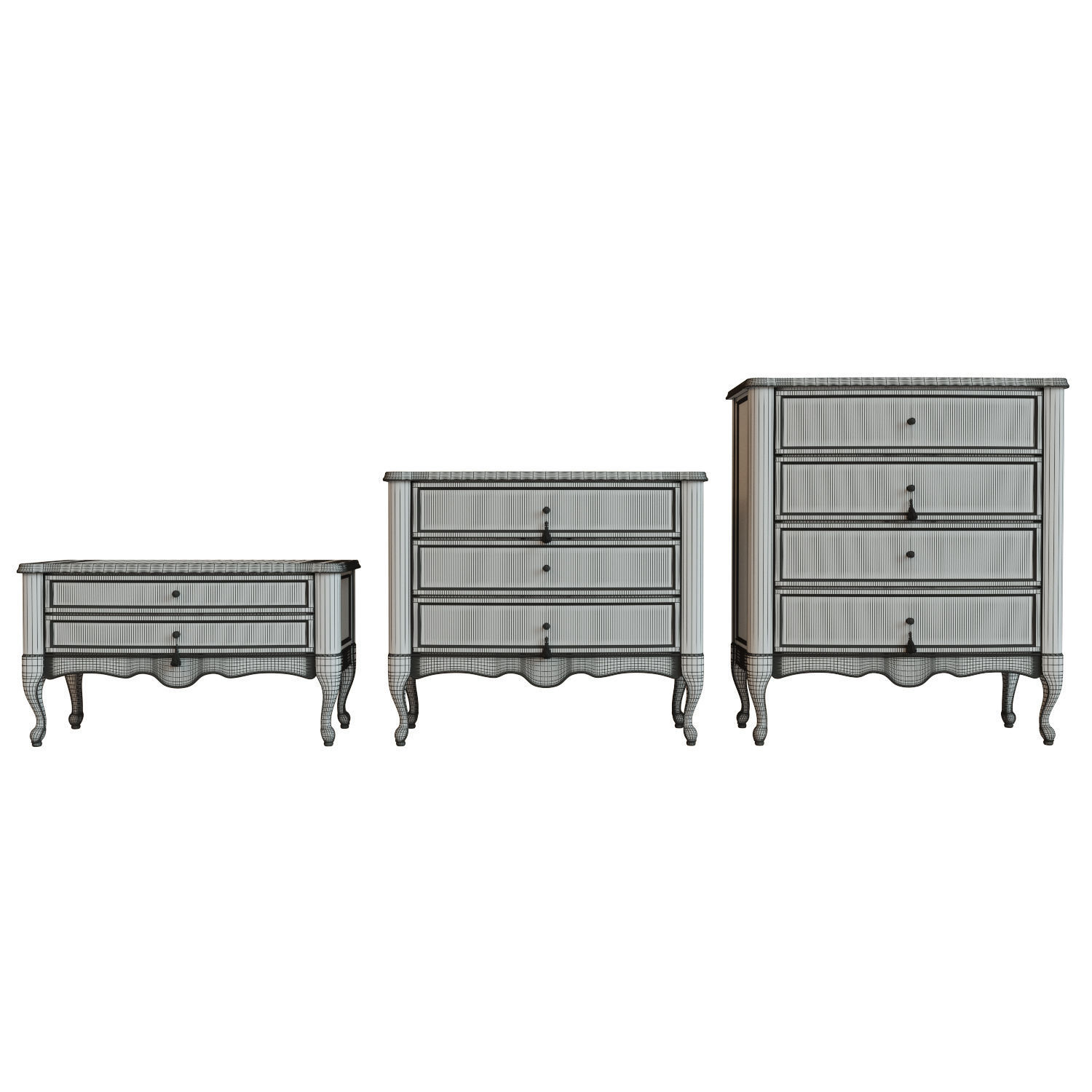 Chest Of Drawers B 06 3D model_14