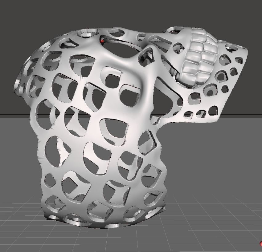 skull 3d model with holes in it 3D print model_2