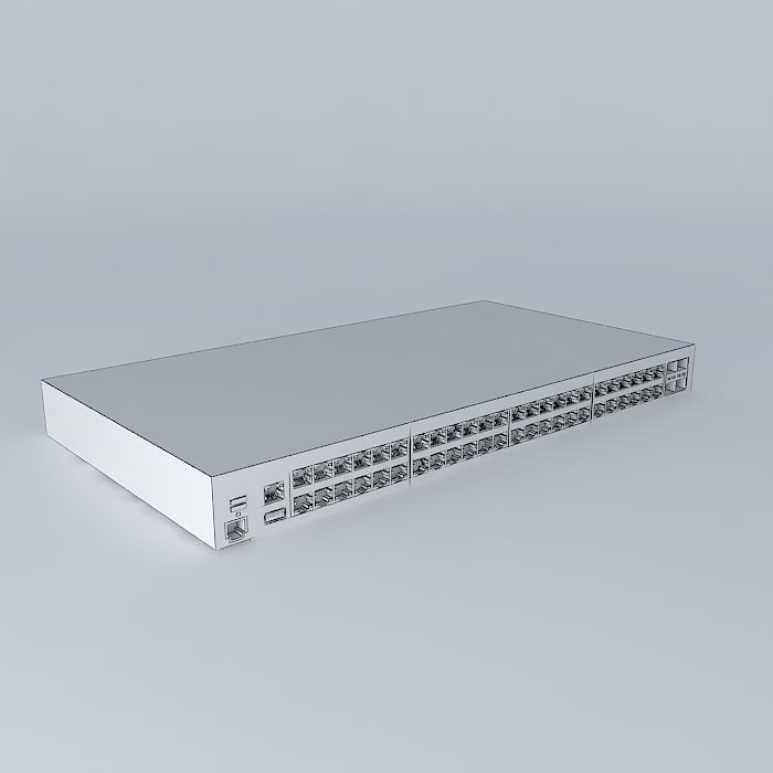 HP E6600 48G 4XG Switch 3D model_3