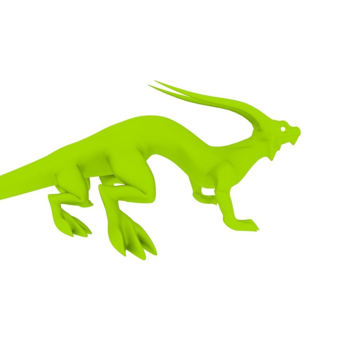 Lizard Dragon MEDIUM Low-poly 3D model_30