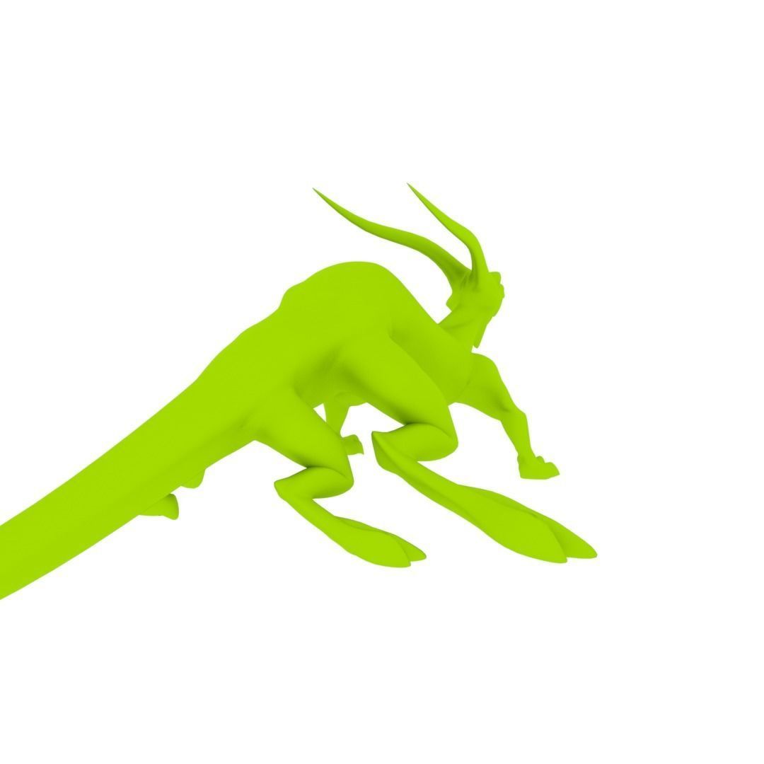 Lizard Dragon MEDIUM Low-poly 3D model_35