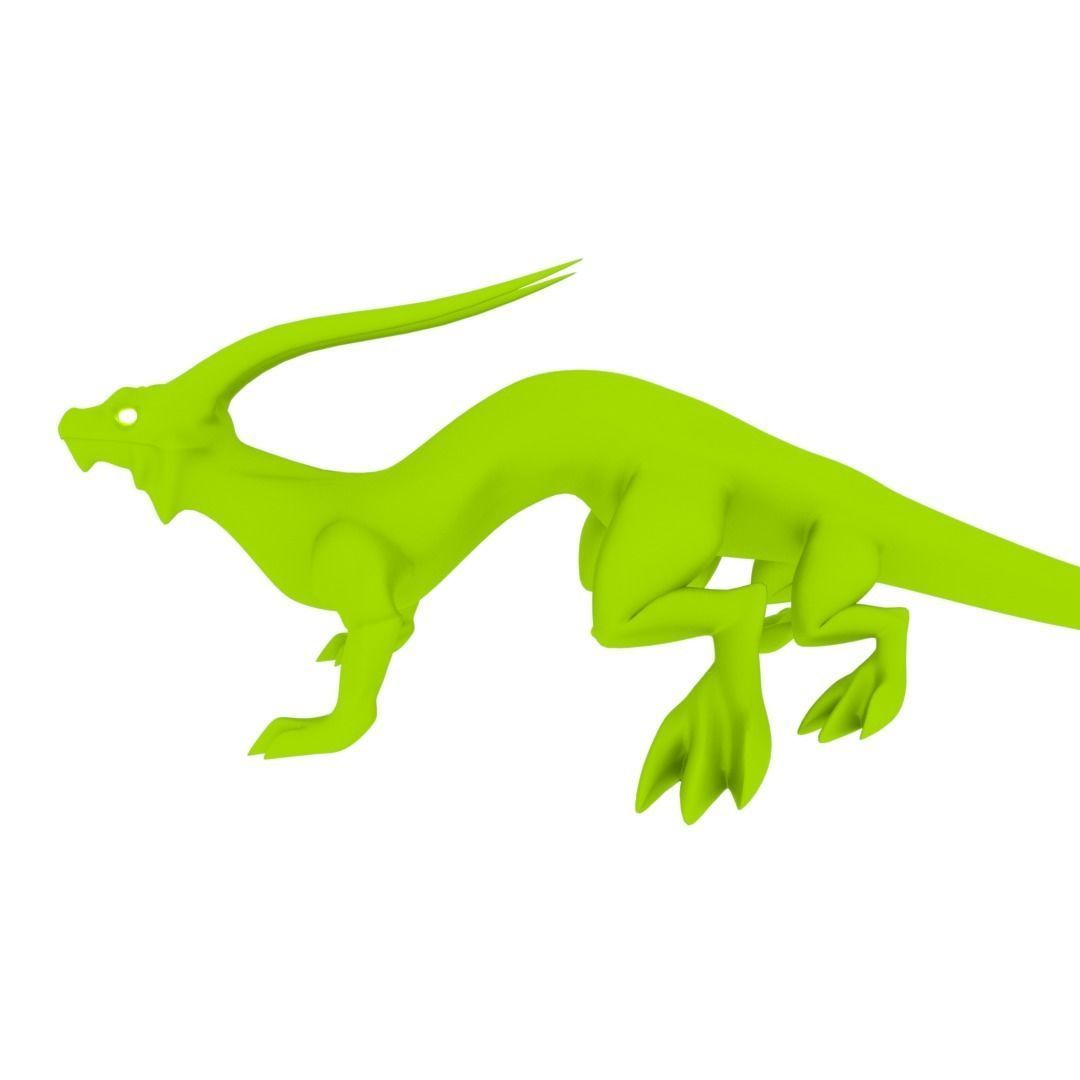Lizard Dragon MEDIUM Low-poly 3D model_47