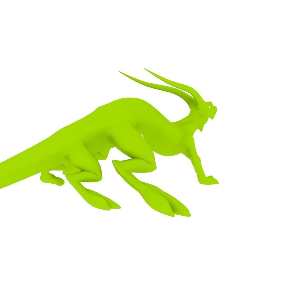 Lizard Dragon MEDIUM Low-poly 3D model_33