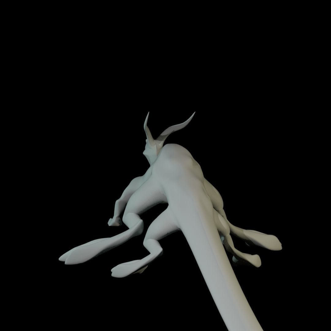 Lizard Dragon MEDIUM Low-poly 3D model_60