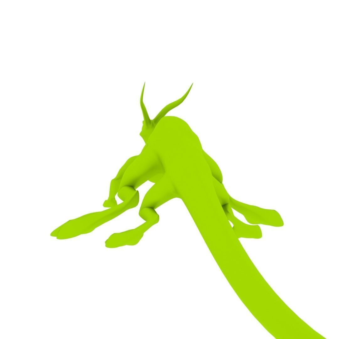 Lizard Dragon MEDIUM Low-poly 3D model_39