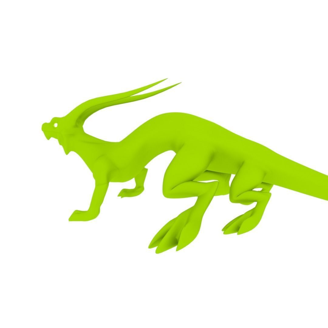 Lizard Dragon MEDIUM Low-poly 3D model_45