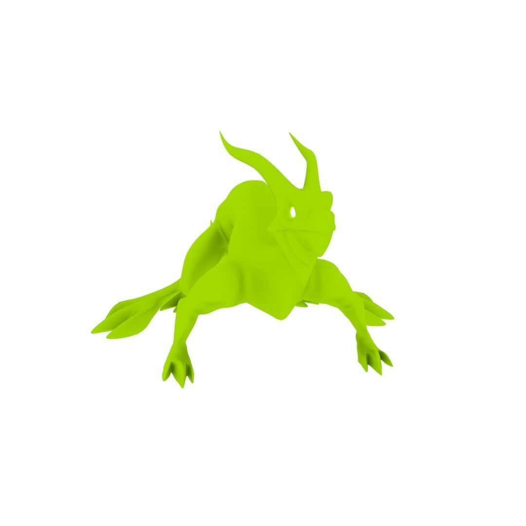 Lizard Dragon MEDIUM Low-poly 3D model_21