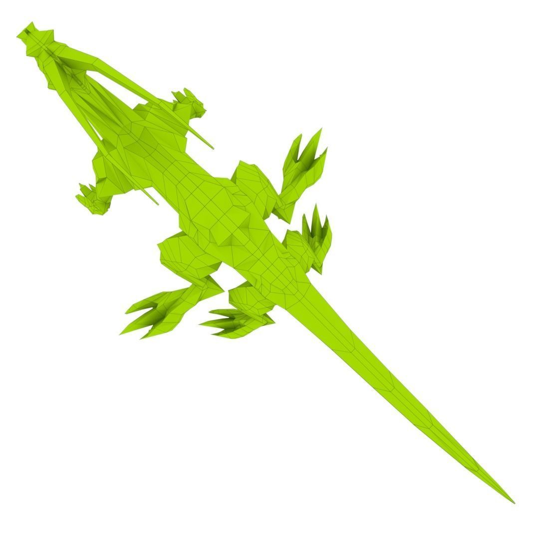 Lizard Dragon MEDIUM Low-poly 3D model_18
