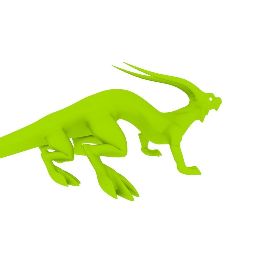 Lizard Dragon MEDIUM Low-poly 3D model_31