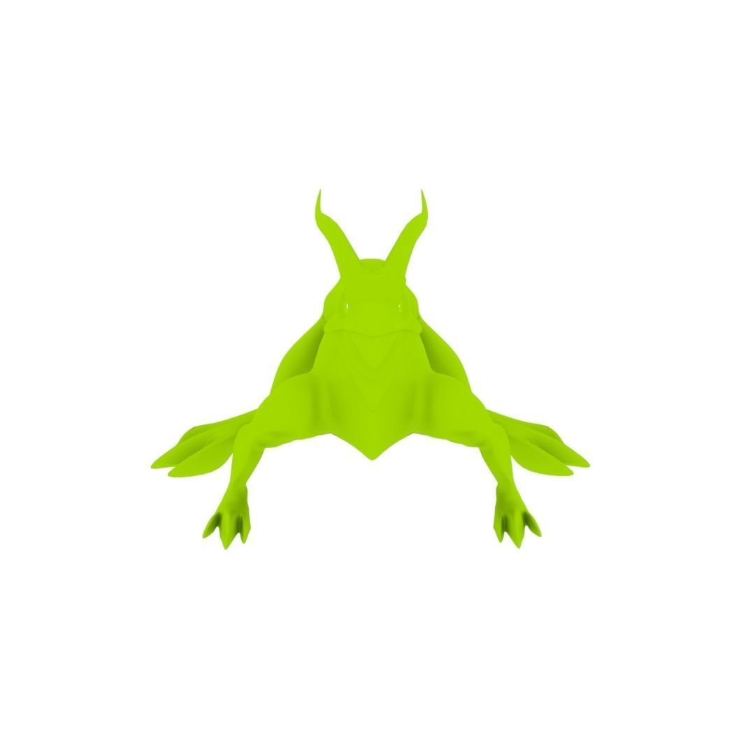 Lizard Dragon MEDIUM Low-poly 3D model_20