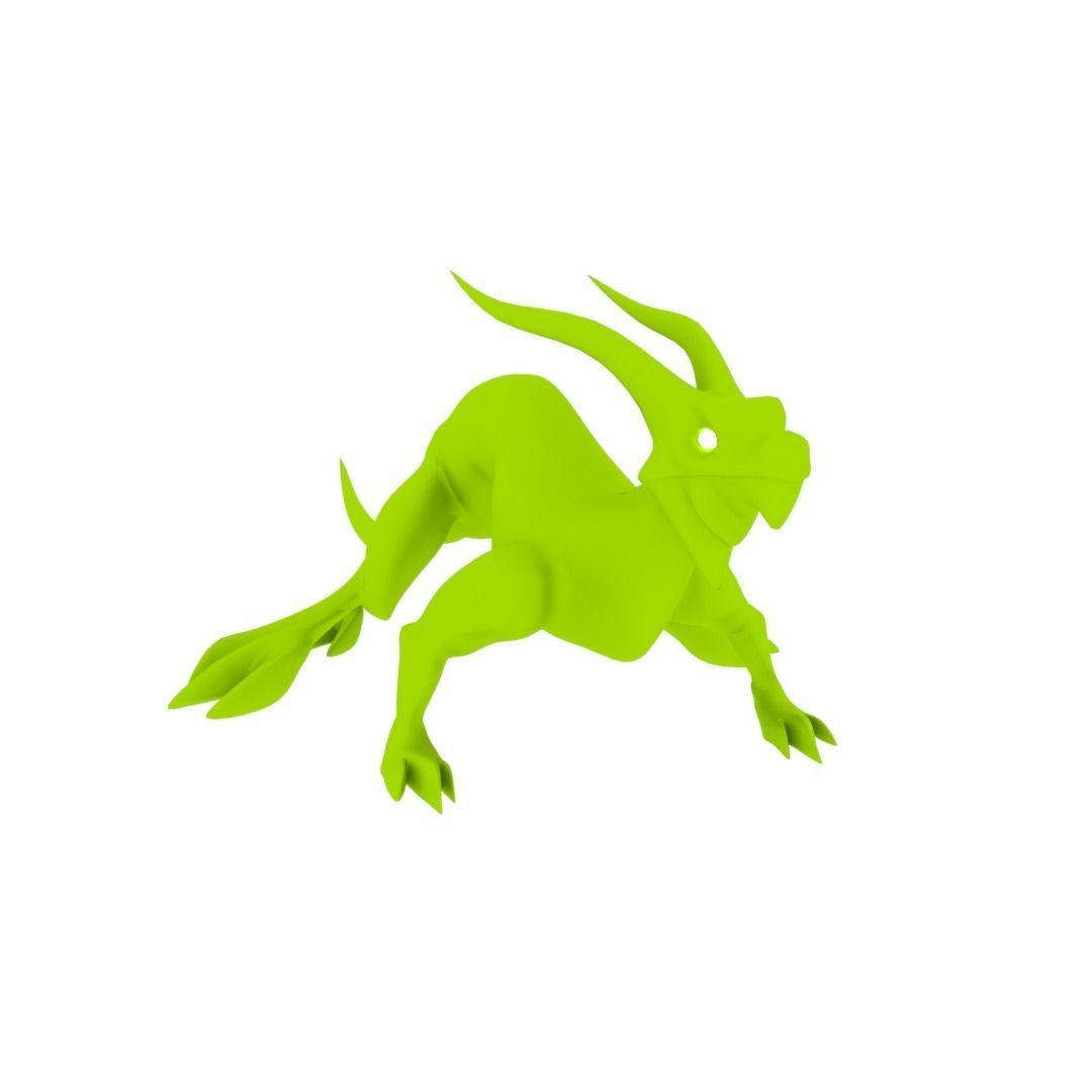 Lizard Dragon MEDIUM Low-poly 3D model_22