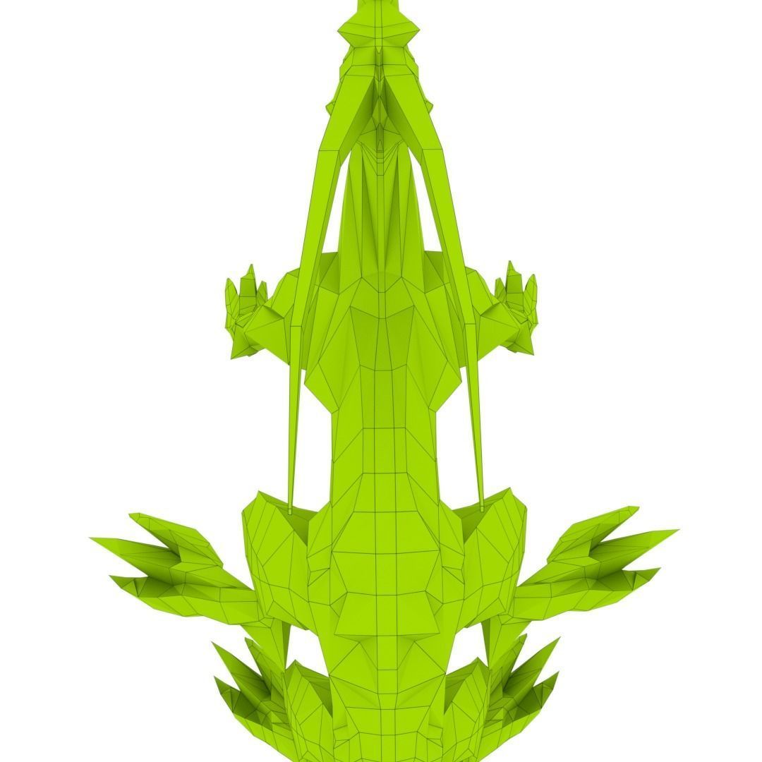 Lizard Dragon MEDIUM Low-poly 3D model_14