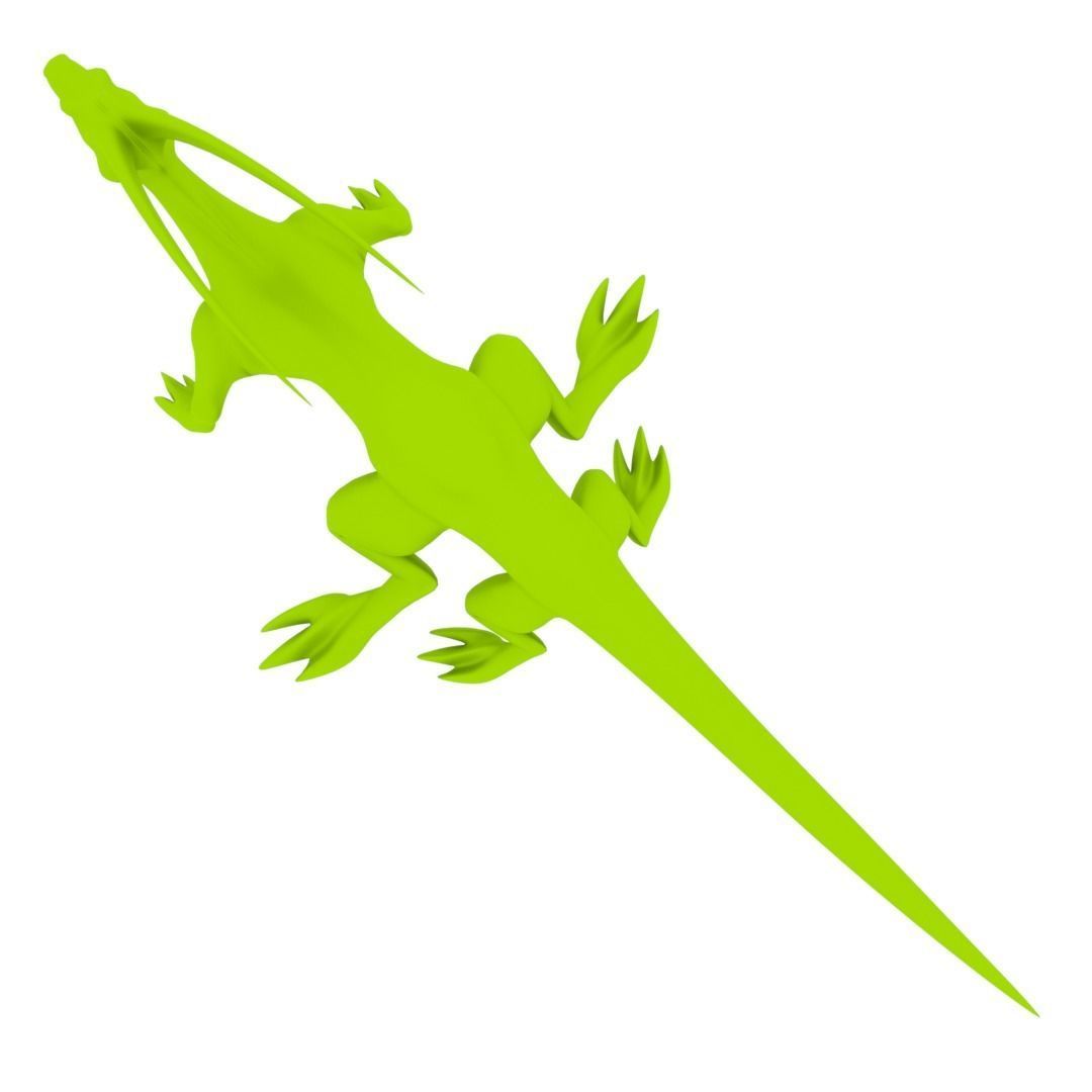 Lizard Dragon MEDIUM Low-poly 3D model_19