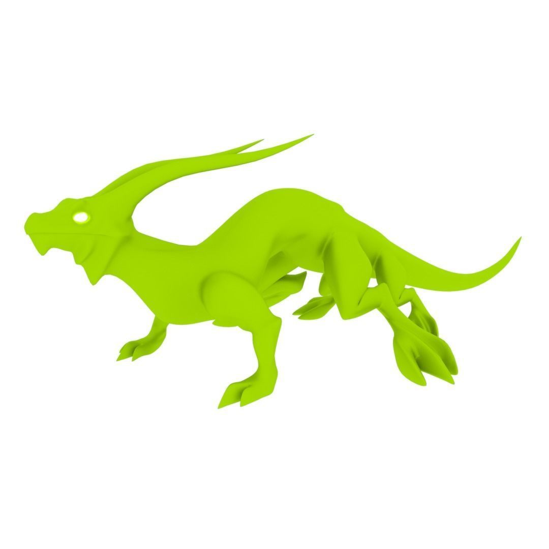 Lizard Dragon MEDIUM Low-poly 3D model_51
