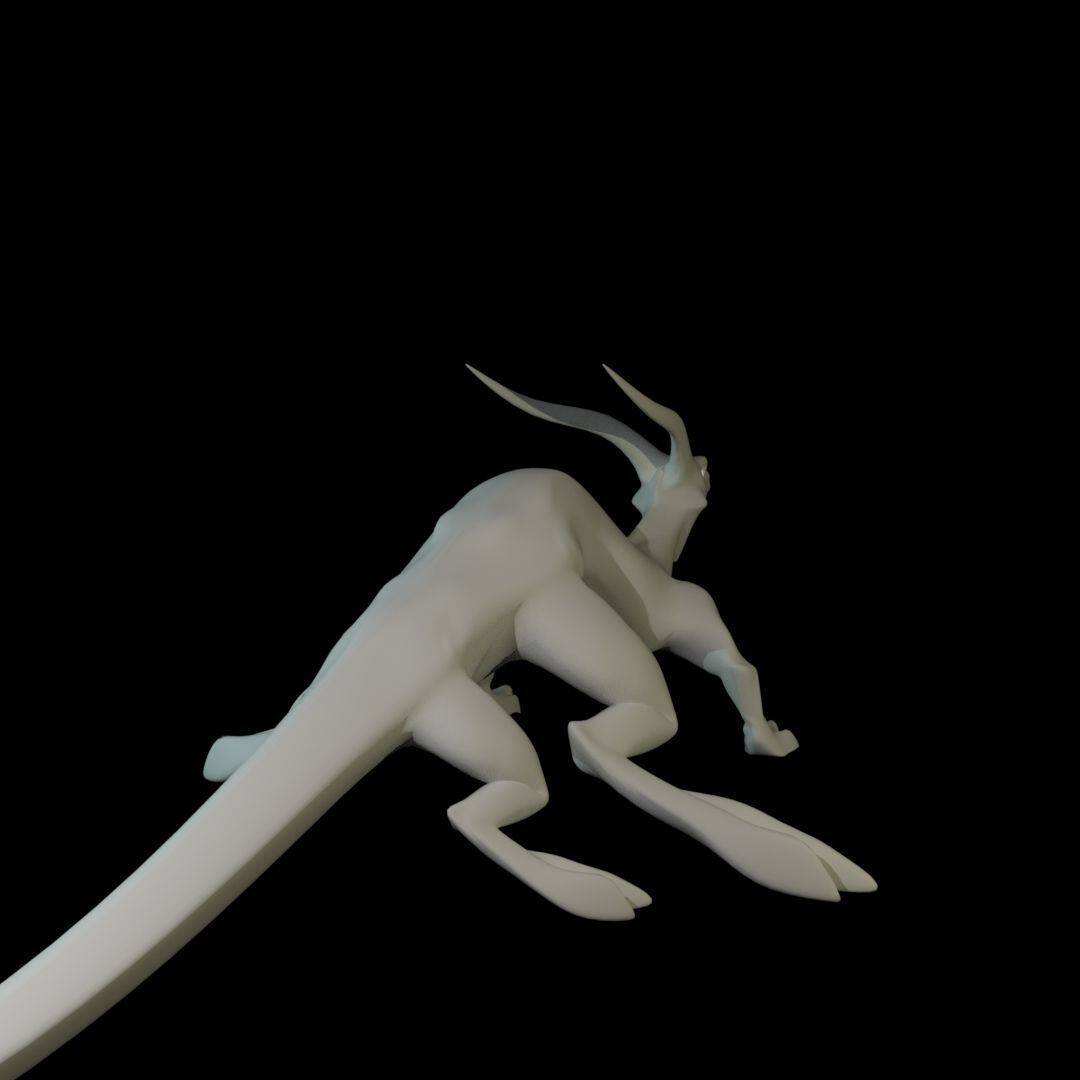 Lizard Dragon MEDIUM Low-poly 3D model_59