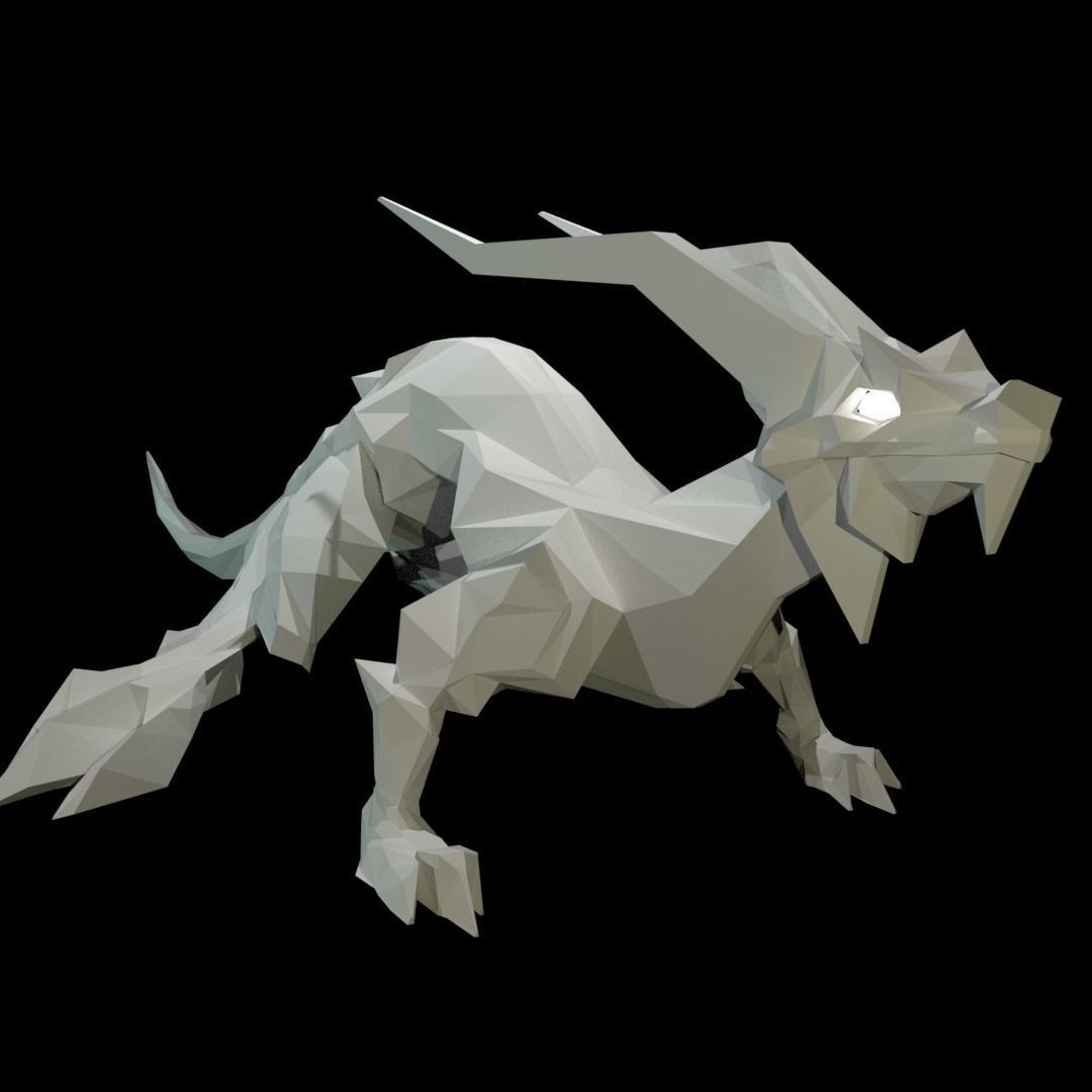 Lizard Dragon MEDIUM Low-poly 3D model_8