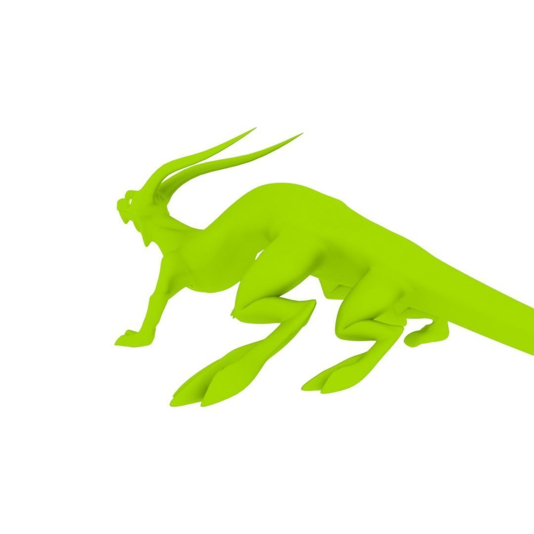 Lizard Dragon MEDIUM Low-poly 3D model_43