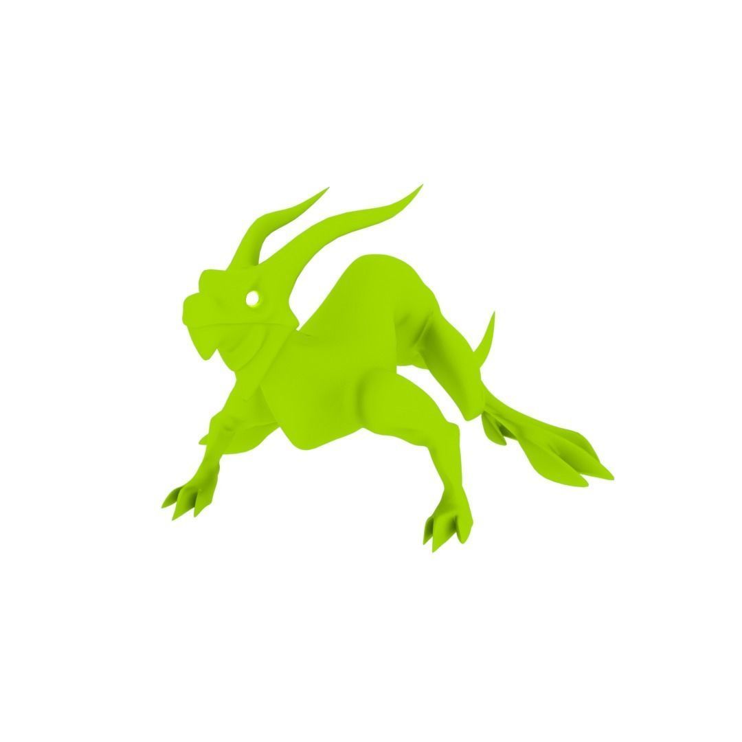 Lizard Dragon MEDIUM Low-poly 3D model_54