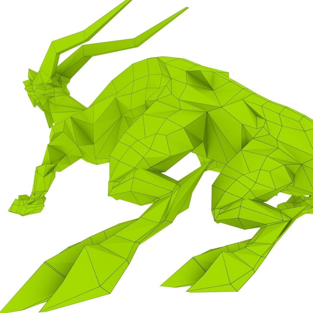 Lizard Dragon MEDIUM Low-poly 3D model_16
