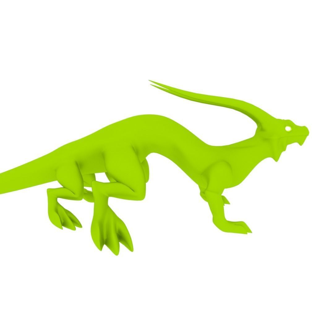 Lizard Dragon MEDIUM Low-poly 3D model_29