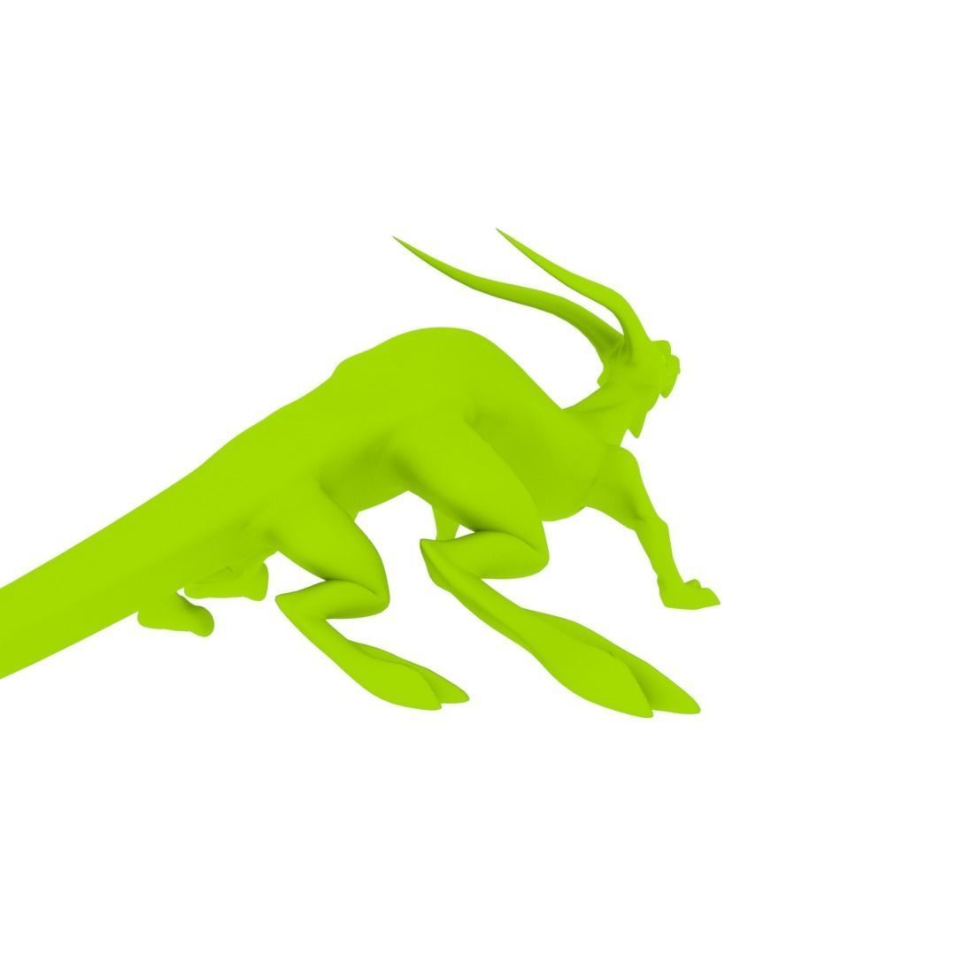 Lizard Dragon MEDIUM Low-poly 3D model_34