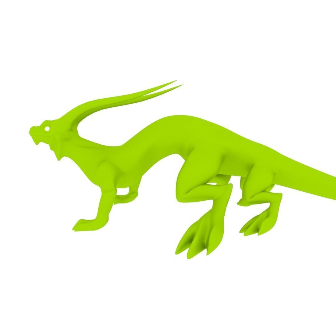 Lizard Dragon MEDIUM Low-poly 3D model_46