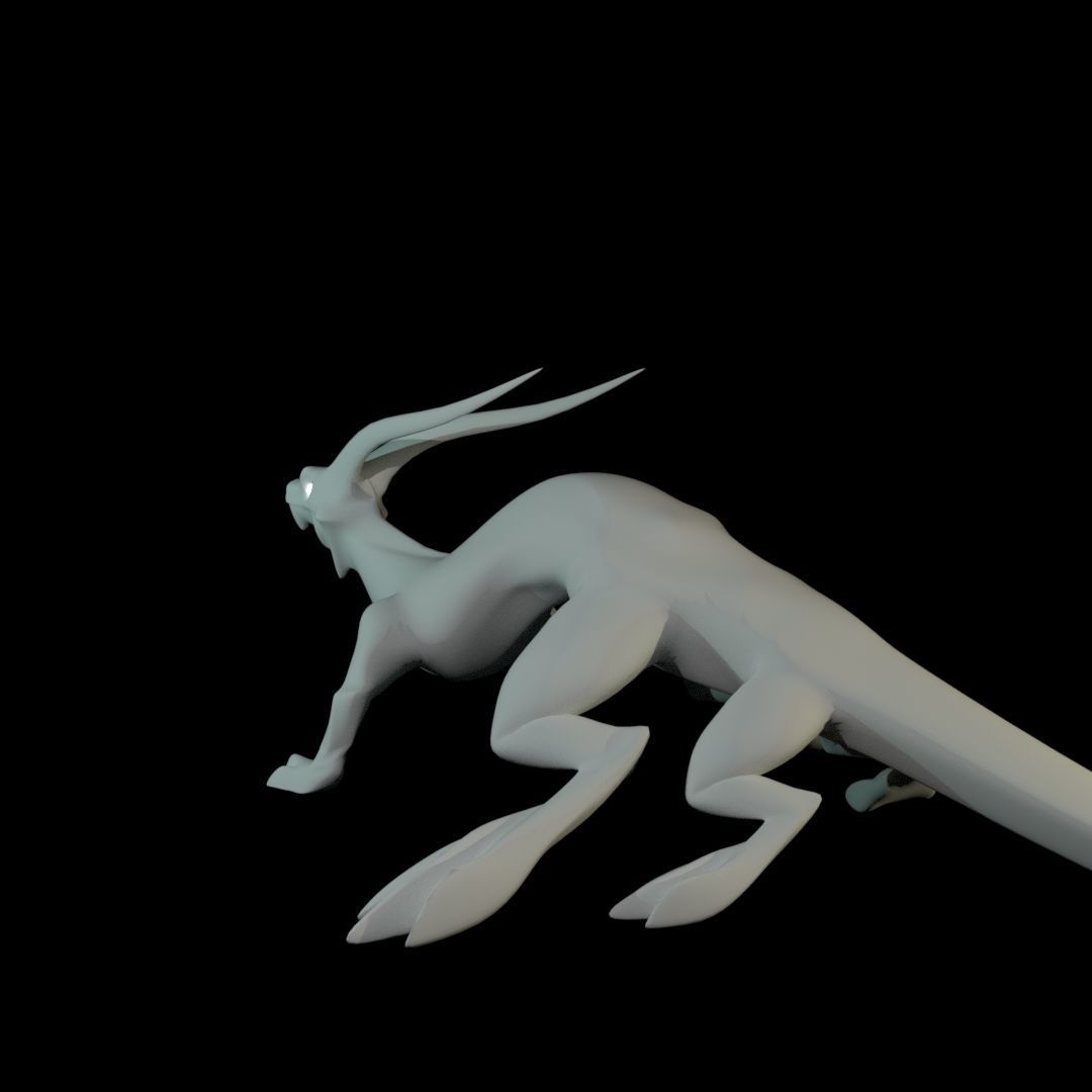 Lizard Dragon MEDIUM Low-poly 3D model_61