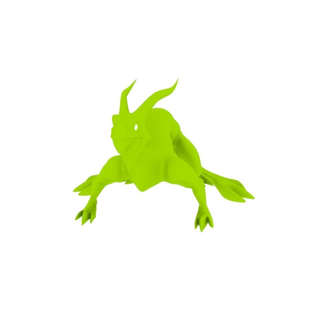 Lizard Dragon MEDIUM Low-poly 3D model_55