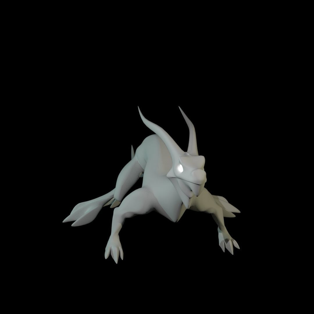 Lizard Dragon MEDIUM Low-poly 3D model_65