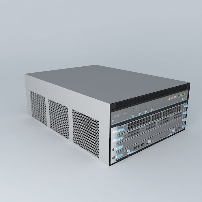 Juniper 9204 Layer 3 Switch 3D model CGTrader