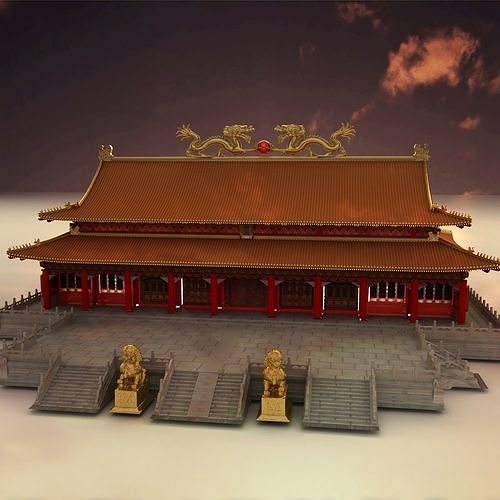 Chinese ancient building 3D model